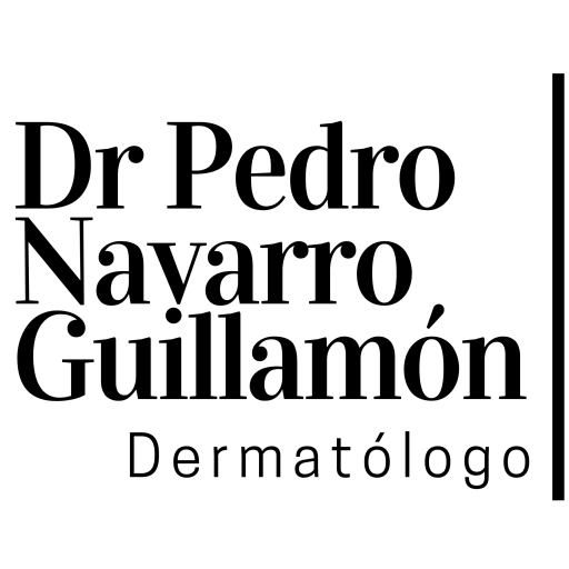 Logotipo del Dr. Pedro Navarro Guillamón, dermatólogo especialista en Málaga